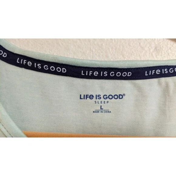 NWT~Women's Life Is Good "Martini" Theme Super Soft & Cozy Sleep Shirt L - Picture 8 of 9